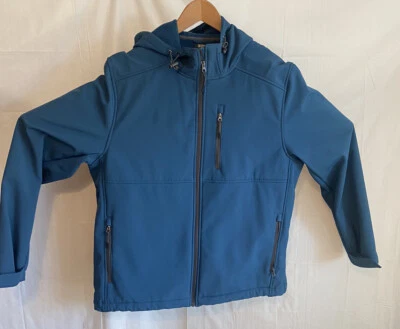 Men's Outdoor Life Soft Shell Hooded Blue Active Wear/ Golf Jacket- Size L - Image 1 of 4