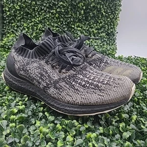 Adidas Ultra Boost Men's Size 9.5 Uncaged S80698 Black Grey Sneakers Shoes - Picture 1 of 9