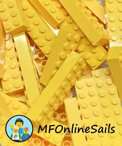 30 XL Extra large LEGO Yellow Bricks - 2x6 2x8 Pc# 2456 (20) #3007 (10) - Picture 1 of 4