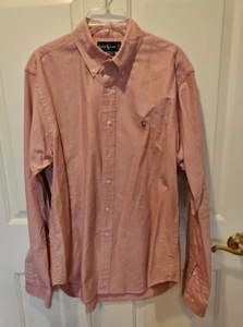 Ralph Lauren Oxford Shirt Men 16 1/2 Button Down Cotton Classic Fit Red - Picture 1 of 6