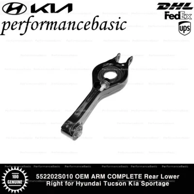 552202S010 OEM ARM COMPLETE Rear Lower Right for Hyundai Tucson Kia Sportage  - Image 1 of 3
