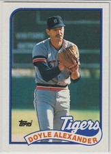 1989 Topps - DOYLE ALEXANDER - #77 - Detroit Tigers