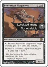 1X Phyrexian Plaguelord Eighth Edition NM/EX Italian MTG CARD