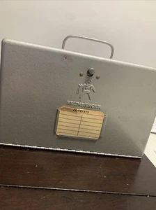 Vintage metal Brumberger slide case splicer With 6 Vintage Movie reel Cases - Picture 1 of 12