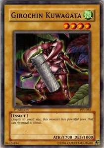 Yu-Gi-Oh TCG Girochin Kuwagata PSV-085 1st Edition Regular Common Card Played MP - Picture 1 of 2