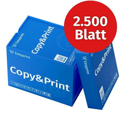 Easyprint Druckerpapier Kopierpapier 2500 Blatt A4 Hochweiß PEFC-Zertifikat
