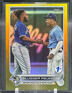 2022 Topps Baseball 1st Edition Gold Card #329 Wander Franco Vlad Guerrero Jr.