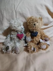 NWT Boyds Bears Plush Friendship Bears Fabric Heart Necklace Collectors Edition - Bild 1 von 6