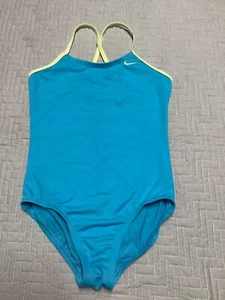Girls Nike Blue Size 10 Swimsuit Nike Better World - Picture 1 of 5