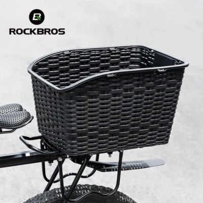 ROCKBROS MTB Bicicleta de Montaña Bicicleta Bastidor Trasero Cesta 15L 10KG Carga Reflectante Foto 1 de 4