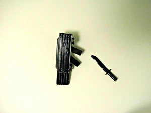 GI Joe Cobra Storm Shadow Backpack / Dagger 1984 Original Figure Accessory - Picture 1 of 3