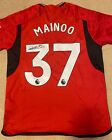Kobbie Mainoo - Manchester United - hand-signed replica shirt