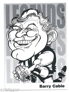 Weg's Footy Legends (18) BARRY CABLE North Melbourne - Picture 1 of 1