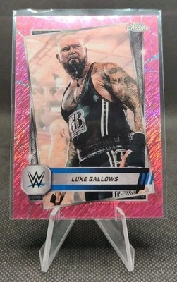 2025 Topps Chrome WWE Pink Shimmer Refractor #155 Luke Gallows Wrestling Card - Image 1 of 2