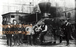 New York & Lake Erie & Western RR Steam Loco Nº 3 en SUSQUEHANNA, Pensilvania 31 de diciembre de 1893 - Imagen 1 de 1