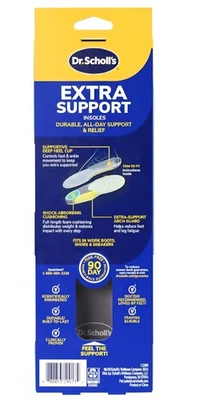 Plantillas de zapatos Dr. Scholl's Extra Support para mujer, talla 6-11, 1 par: diseñadas para Foto 1 de 4