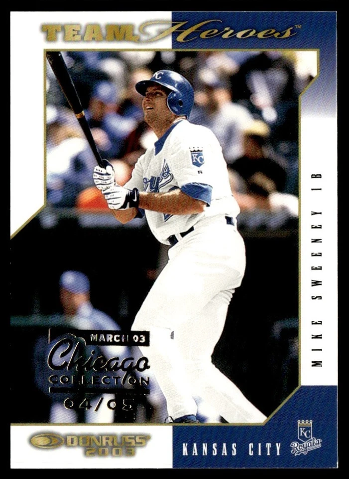 2003 Donruss Team Heroes Chicago Collection Mike Sweeney 4/5 #233 - Image 1 of 2