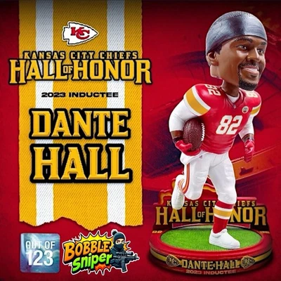 Dante Hall Kansas City Chiefs "Hall of Honor" эксклюзивный выпуск NFL NO123 качающаяся голова - Изображение 1 из 4