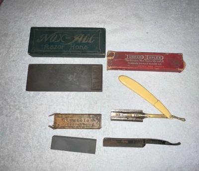 Vintage Nox-All Razor Hone Spanish Version in Box Pocket Stone Durham Duplex Box - Image 1 of 2