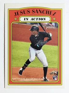 2021 Topps Heritage #312 Jesus Sanchez IA - Picture 1 of 2