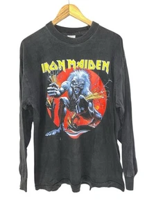 Vintage 90s 1993 Iron Maiden ‘A Real Live One’ Long Sleeve T-Shirt, L-XL - Rare - Picture 1 of 7
