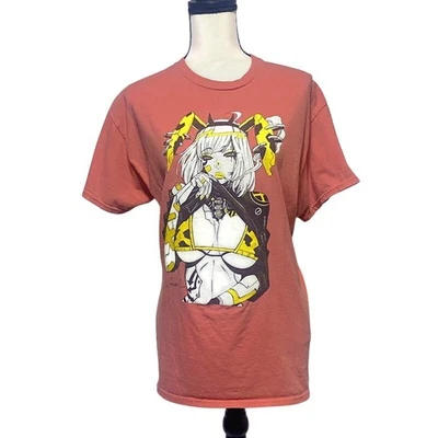 Spencers Godtail Anime T-Shirt Women's Size Orange Large Short Sleeve  - Image 1 of 4