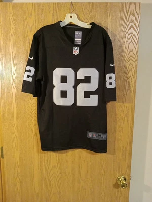 Camiseta deportiva para hombre Jordy Nelson #82 Los Vegas Raiders cosida Nike On Field mediana usada en excelente estado Foto 1 de 4