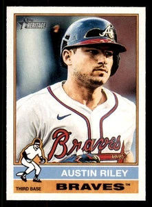 2025 Topps Heritage #364 Austin Riley Atlanta Braves - Picture 1 of 2