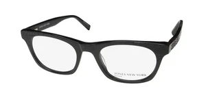 NEW JONES NEW YORK J229 PETITE EYEGLASSES BLACK FULL-RIM PLASTIC 48-19-135 - Picture 1 of 8