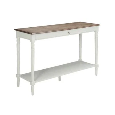 Convenience Concept Console Table 48" Rectangle W/ Drawers Driftwood White - Image 1 of 4