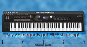 Roland RD V Piano 1000 2000 300 700 600 800 GX NX SX Sintetizador Nevera Imán - Imagen 1 de 16