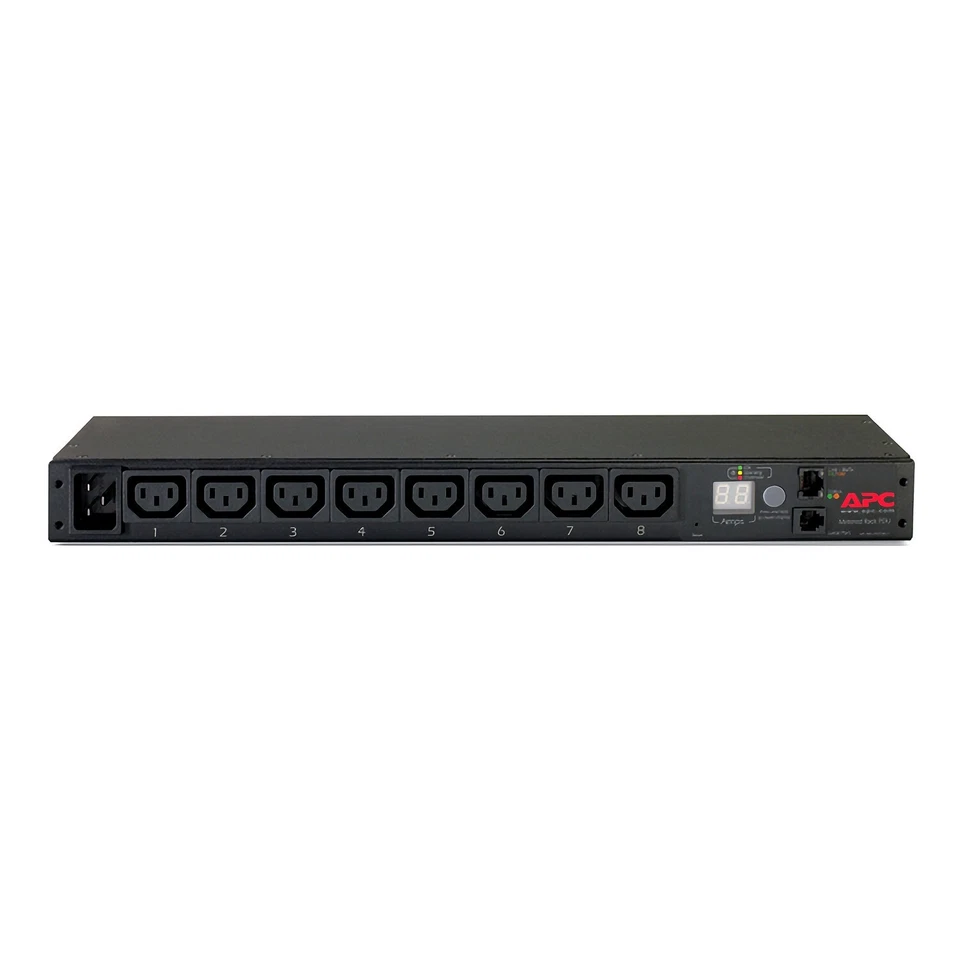 APC AP7821B Rack PDU Metered 1U 16A 208/230V (8) C13 Outlets – IEC C20 Input - Image 1 of 1