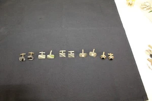 Pair Matched Cufflinks Various Brands Goldtone and Silvertone Lot of 5 - Picture 1 of 8