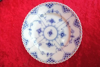 Kuchenteller  , Royal Copenhagen  , Musselmalet Vollspitze 1086 , 19,7cm  1 Wahl - Bild 1 von 4