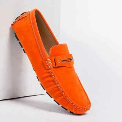 Men's Casual Shoes Loafers Moccasins Hollow Out Breathable Slip on Driving Shoes - Image 1 of 4