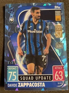 2021-22 Topps UEFA Match Attax Extra DAVIDE ZAPPACOSTA Blue Crystal Foil SU28 - Picture 1 of 2