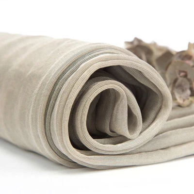 Silver Fiber Mesh Fabric Anti-radiation Fabric Sheilding Signal EMP RF EMI - Image 1 of 4