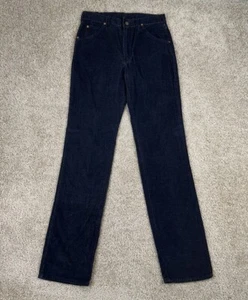 Lee Riders Men’s Vintage 1970’s Dark Navy Blue Corduroy Straight Leg Pants - Picture 1 of 10