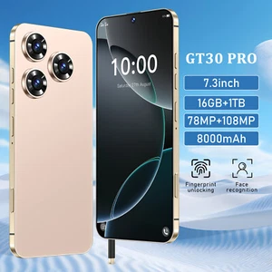 Téléphone stylet clé latérale débloquer GT30 Pro 5G 16+1 To 7,3" 78 Mpx+108 MAh 8000 mAh - Photo 1 sur 24