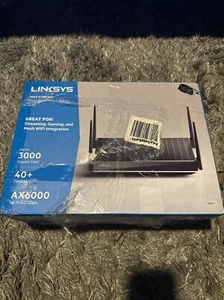 New Linksys Max Stream AX6000 Dual-Band Mesh FAST Wi-Fi 6 Router Black $299 - Picture 1 of 5