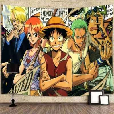 Anime One Piece Poster XXL Wandteppich Wandbehang Fototapete Wandtapete - Bild 1 von 4