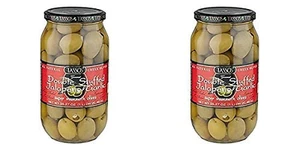 2 Pack of All Natural Double Stuffed Jalapeno and Garlic Super Mammoth Olives ( - Picture 1 of 1