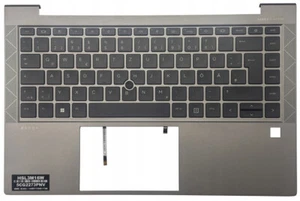 ORIGINAL DEUTSCH QWERTZ Palmrest mit Tastatur für HP ZBOOK FIREFLY 14 G7 LED - Picture 1 of 2