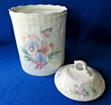 Aynsley English Fine China Little Sweetheart Canister Biscuit Cracker Barrel Jar
