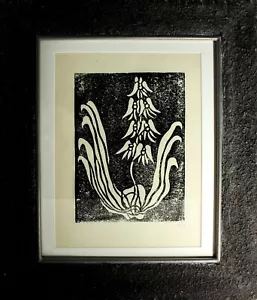 Holzschnitt Blumen Blüten Großformat Thilo Maatsch Handsigniert - Bild 1 von 7