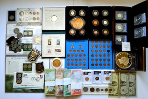 Huge world Coin Lot!! - Slabs, Old US Coins, Proofs, Buffalo Nickel, And More!!! - Picture 1 of 13