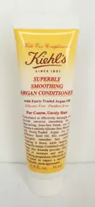 Kiehls SUPERBLY SMOOTHING ARGAN CONDITIONER Unruly Hair 1oz (409) Travel Size - Picture 1 of 1