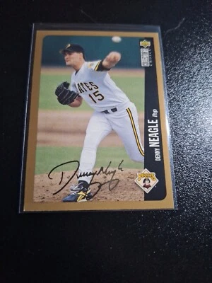 1996 cubierta superior elección de coleccionista firma dorada SP #266 Denny Neagle casi nuevo ¡como nuevo!! Foto 1 de 2