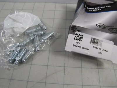 Paquete de 10 tornillos de purga de frenos Napa 22660 para Buick Cadillac Chevrolet Dodge NUEVO Foto 1 de 2