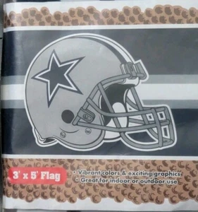 Dallas Cowboys NFL team logo large 3X5 Flag New in Package - Picture 1 of 7
